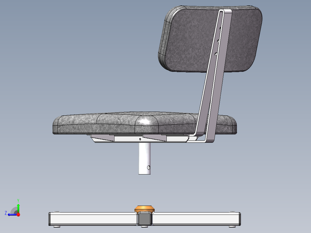 椅子、凳子(37)右视图