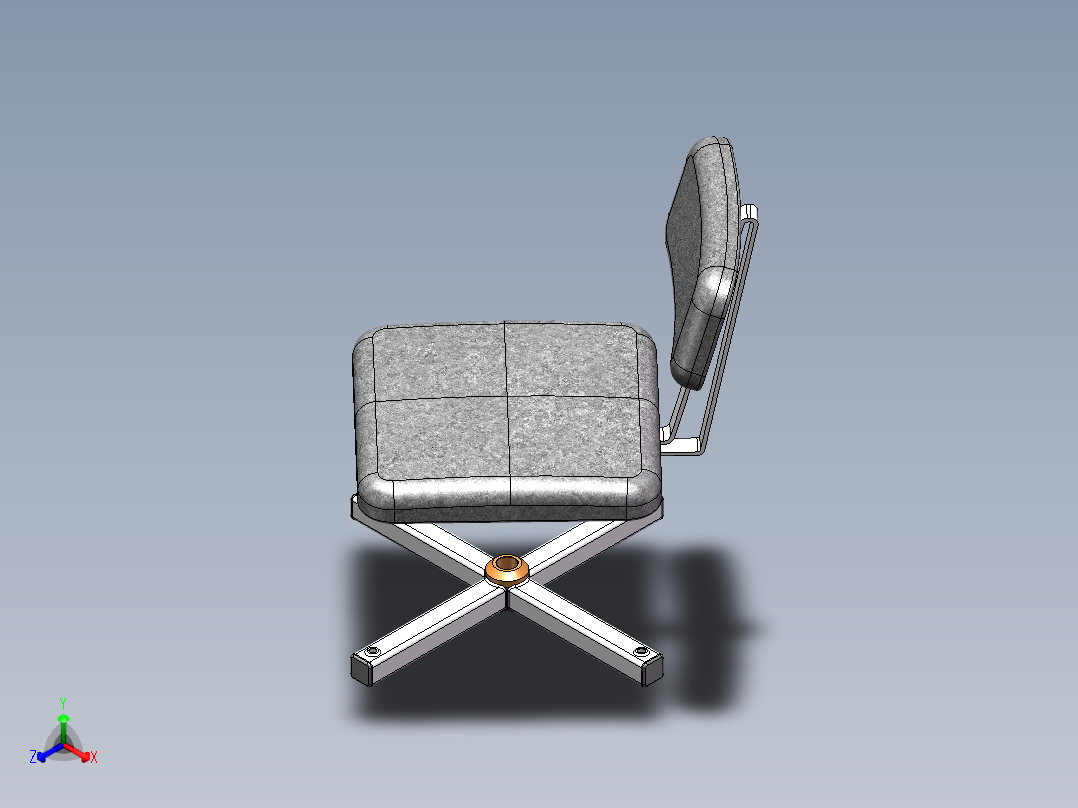 椅子、凳子(37)正等轴测图