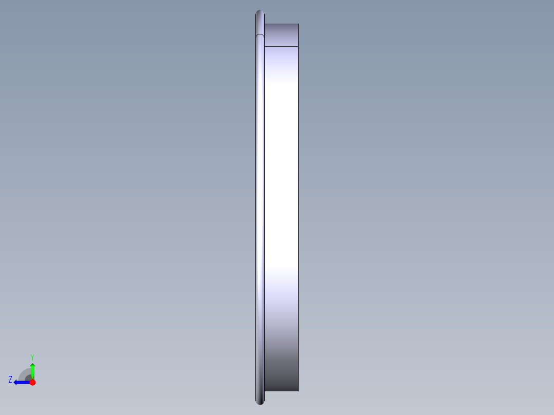 车轮中心右视图