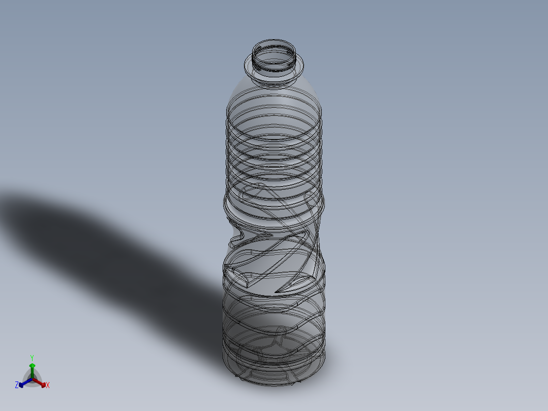 水瓶正等轴测图