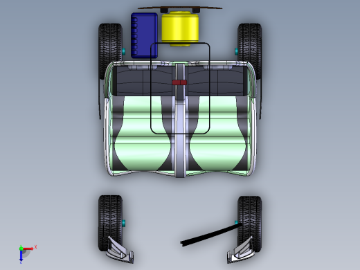新能源电动汽车俯视缩略图