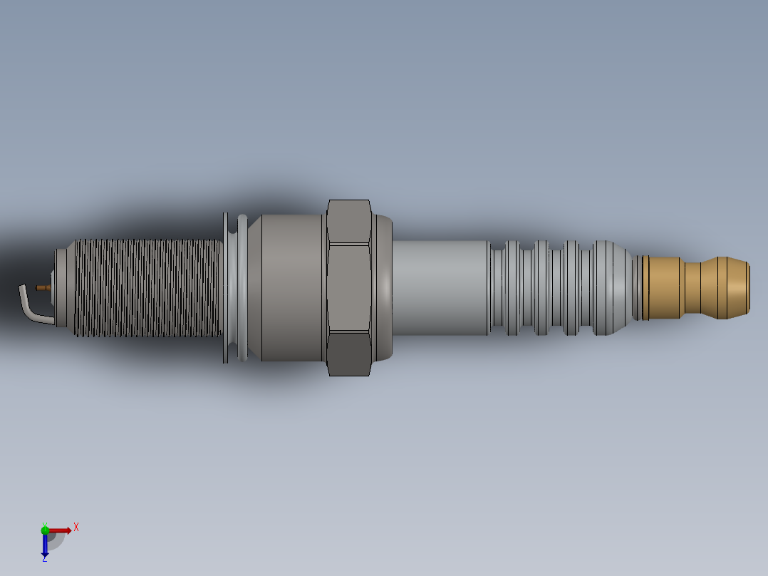 火花塞(18)俯视图