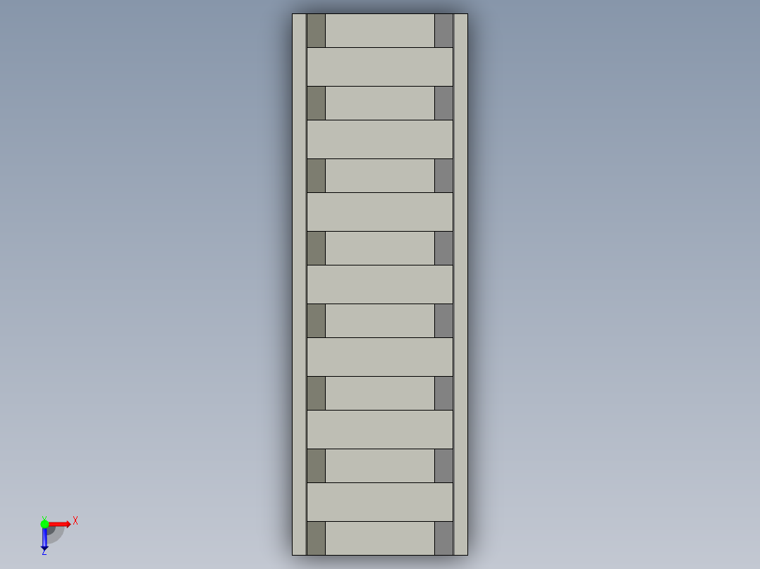 皮卡汀尼导轨俯视图