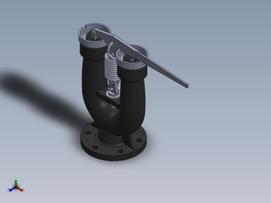 A0003166-拉姆斯博特安全阀正等轴测图