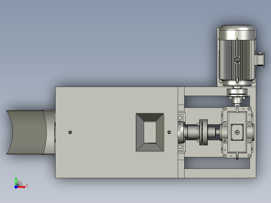 一体机核桃扒皮机前视图