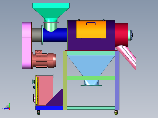 加工用离心筛选装置右视缩略图