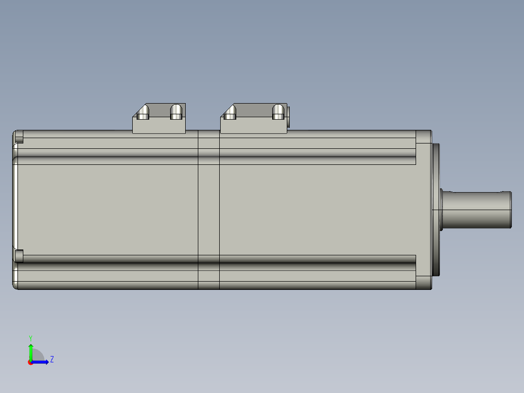 60SG-M00630(200W)-LAAZ伺服电机左视图