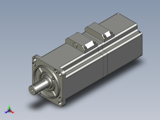 60SG-M00630(200W)-LAAZ伺服电机正等轴测缩略图