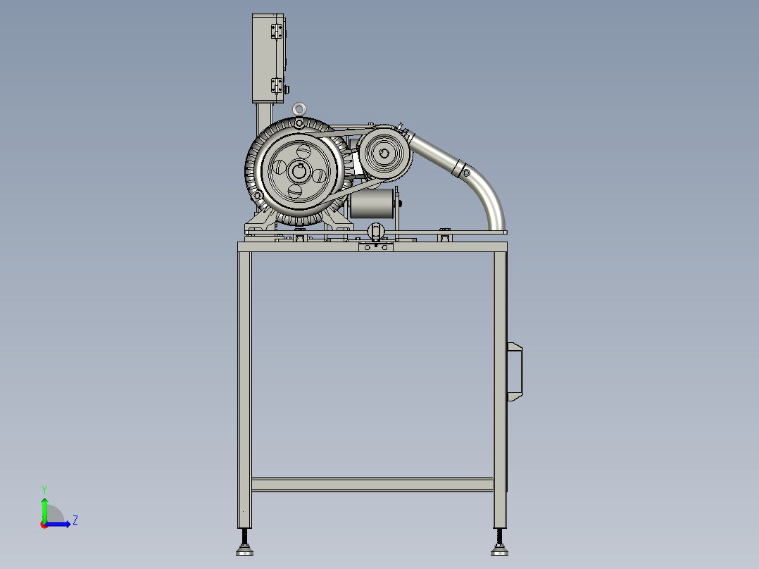 棒料分切装置左视图