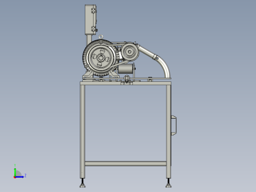 棒料分切装置左视缩略图