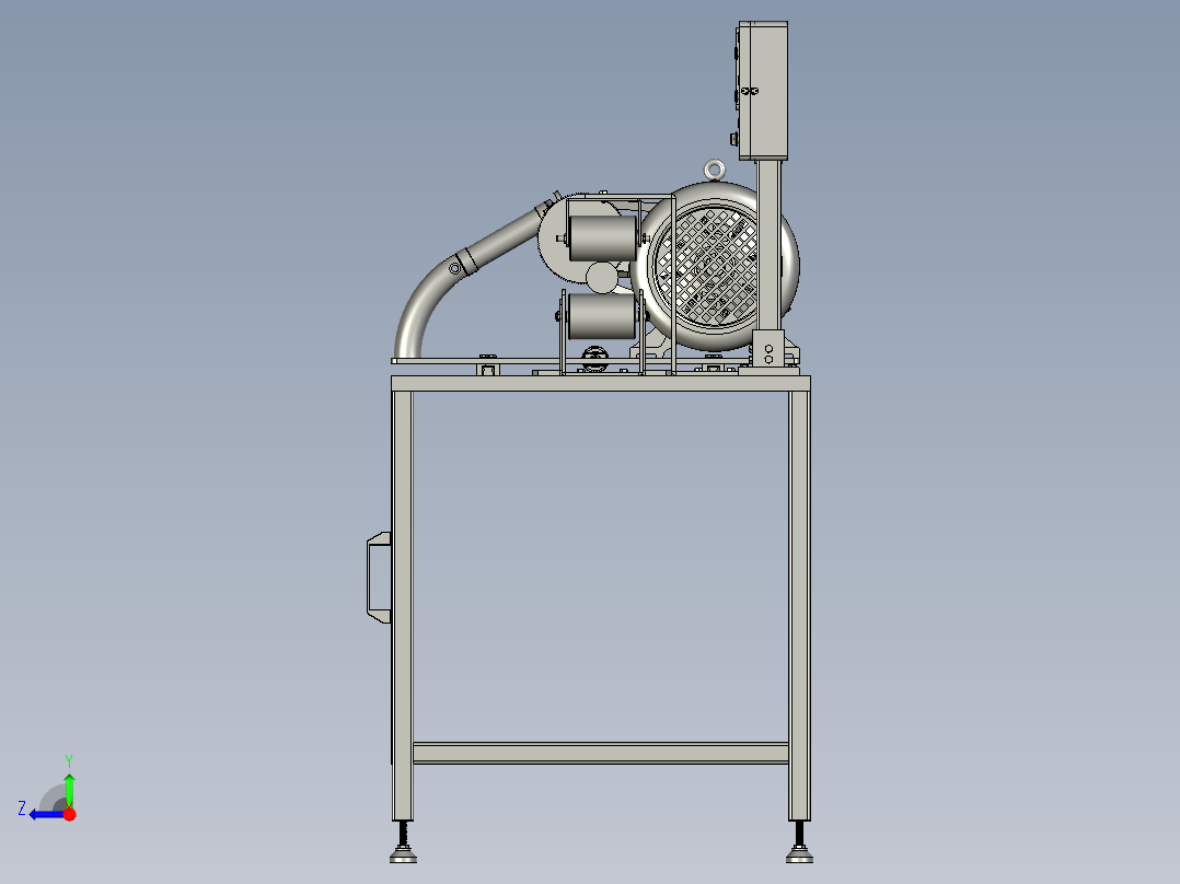 棒料分切装置右视图
