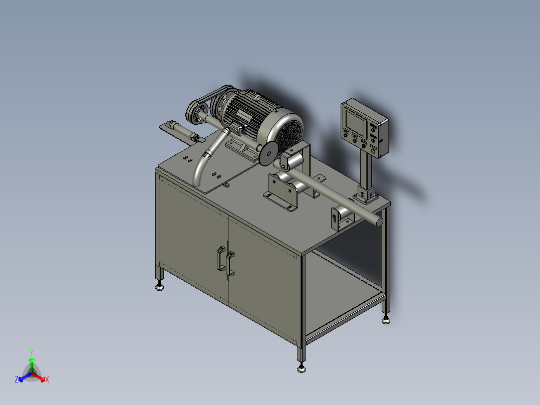 棒料分切装置正等轴测图