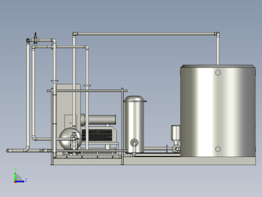 城市中小型污水处理厂左视缩略图