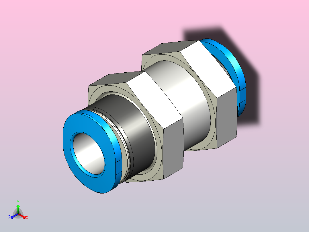 快插接头QSMS-6-100主视图