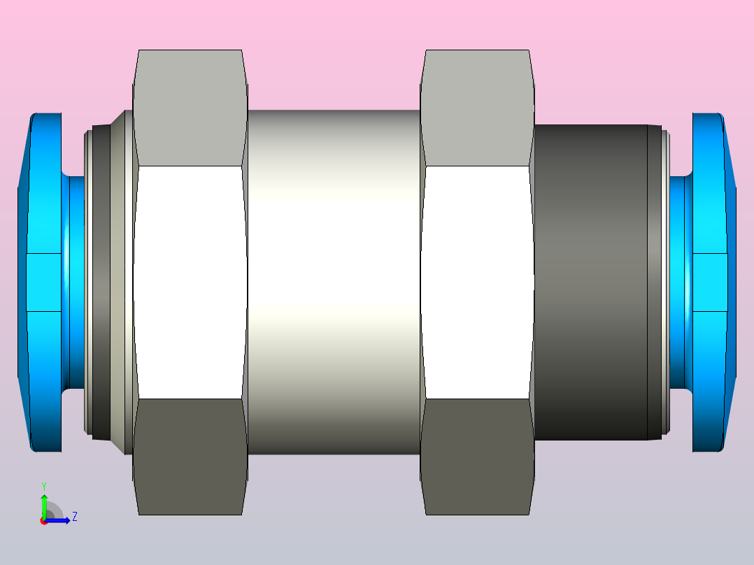 快插接头QSMS-6-100左视图
