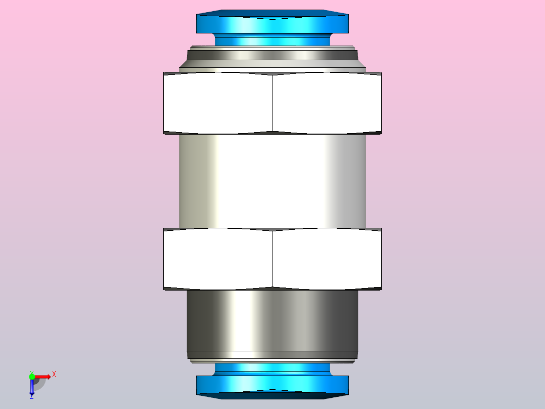 快插接头QSMS-6-100俯视图
