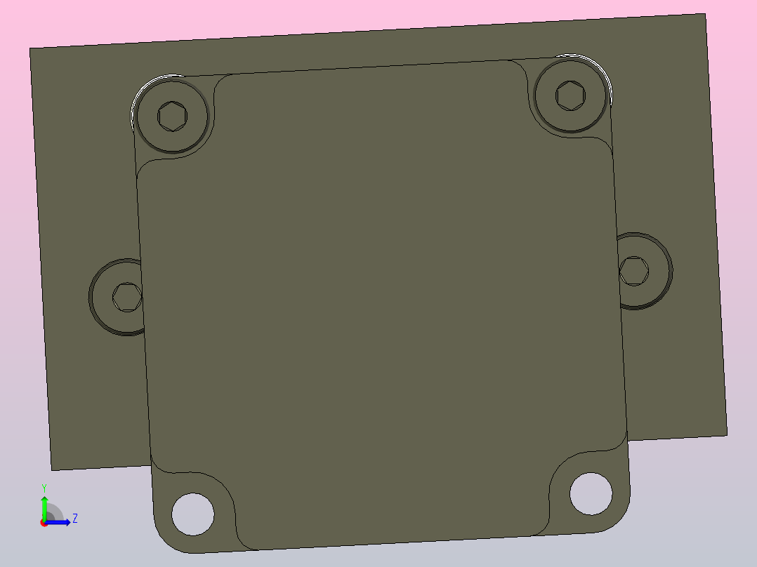 线性致动器滑台左视图