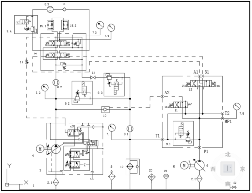 挖掘机高压多路阀液压测试试验台（SW+CAD+说明书）缩略图