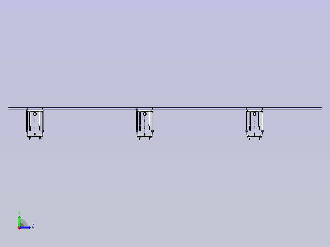 双轨平衡吊左视图
