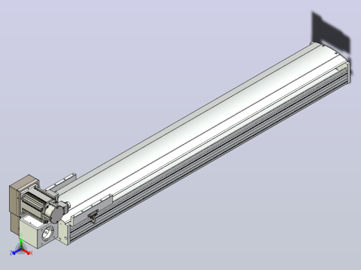 皮带直线轴半封闭可选导轨TPA-HNB-220D-176-L1250-LU-C-P1K-N3