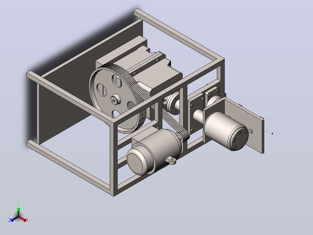 红枣去核机的结构设计sw+CAD+说明书正等轴测图