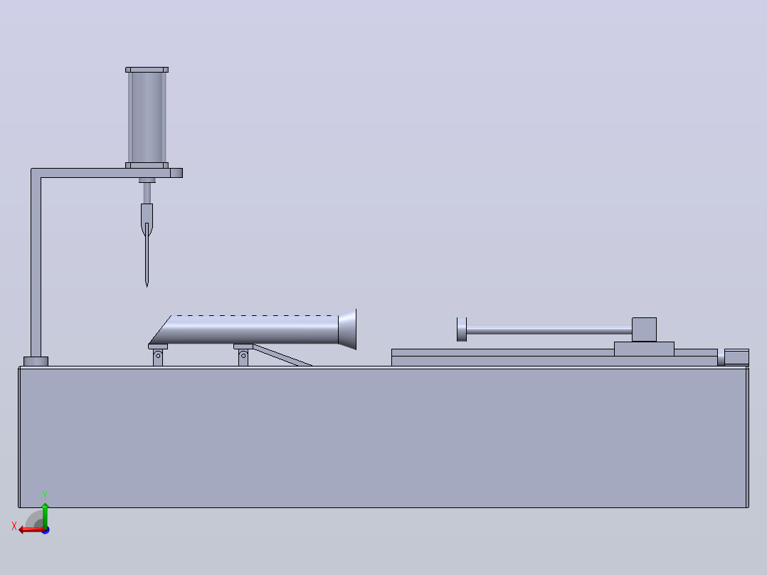 香肠加工切片装置后视图