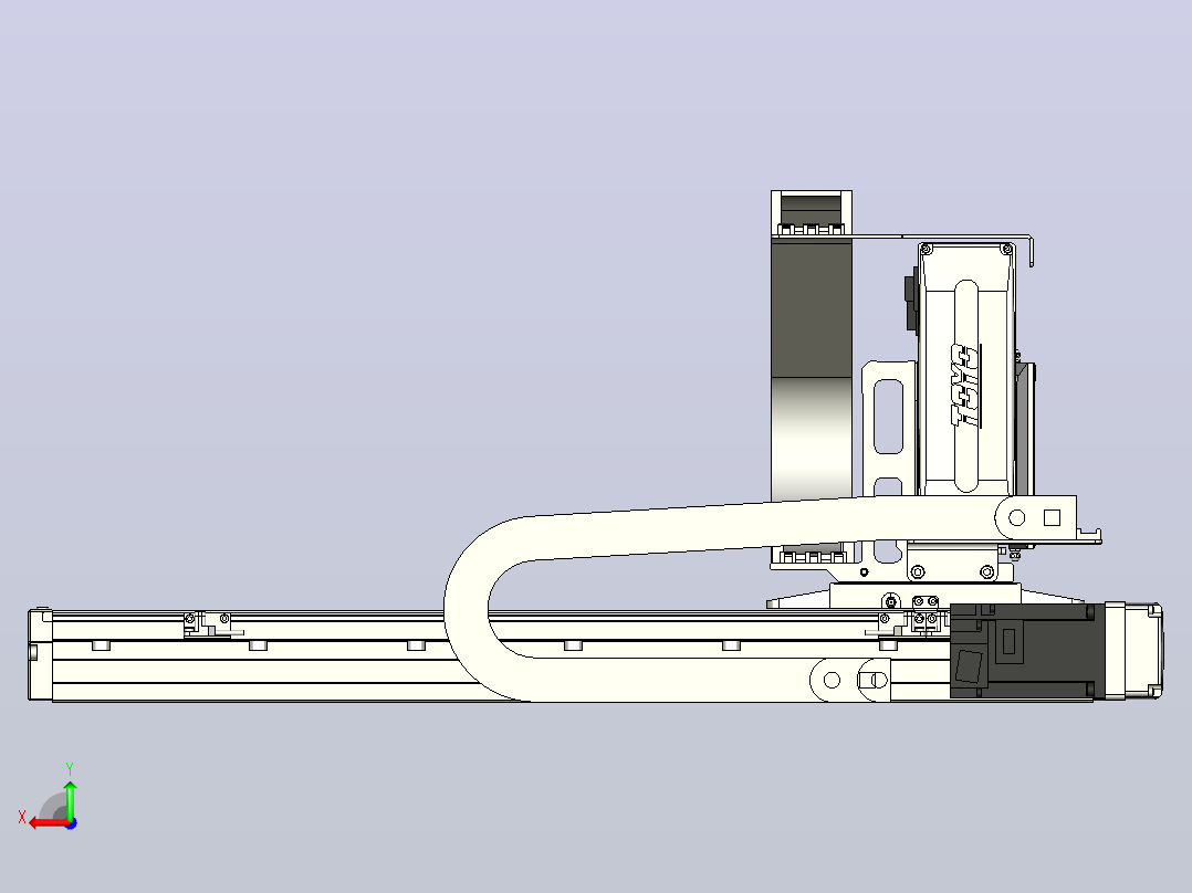 XYGT440-A4-A-450-250-M-C-001负载3-57KG 丝杆模组 XY悬臂组合 XYGT440-A4 替换台湾TOYO东佑达滑台直线模组后视图