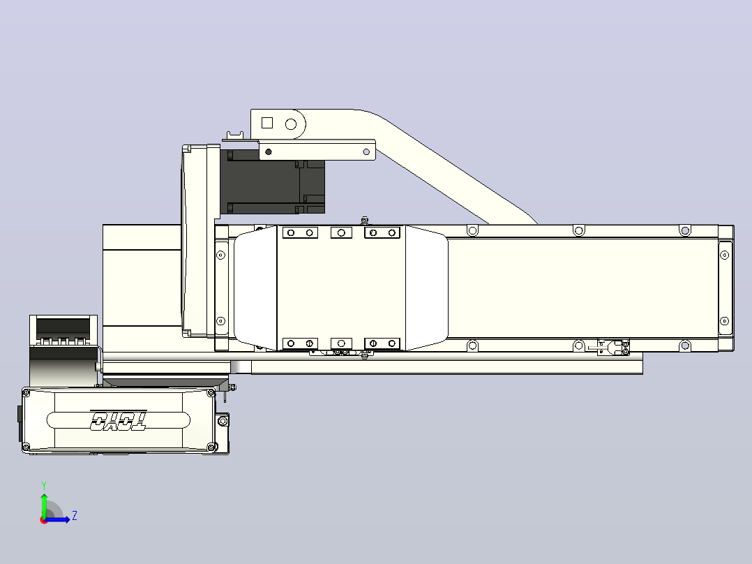 XYGT440-A4-A-450-250-M-C-001负载3-57KG 丝杆模组 XY悬臂组合 XYGT440-A4 替换台湾TOYO东佑达滑台直线模组左视图