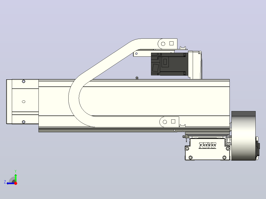 XYGT440-A4-A-450-250-M-C-001负载3-57KG 丝杆模组 XY悬臂组合 XYGT440-A4 替换台湾TOYO东佑达滑台直线模组右视图