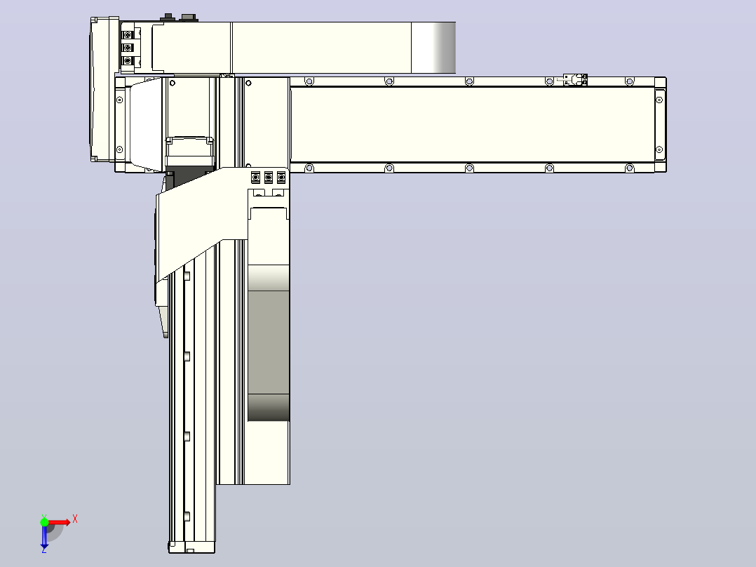 XYGT440-A4-A-450-250-M-C-001负载3-57KG 丝杆模组 XY悬臂组合 XYGT440-A4 替换台湾TOYO东佑达滑台直线模组俯视图