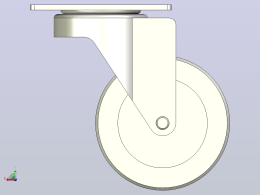 中重载型(200~300kg)万向型脚轮[CAD100-NB]后视缩略图
