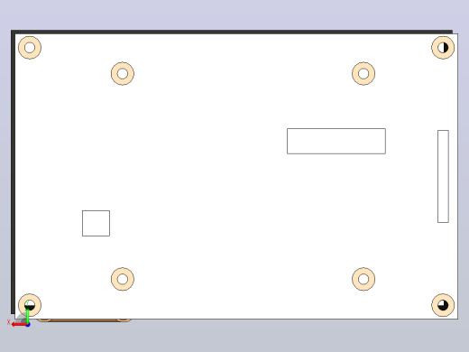 适用于Raspberry Pi的4.3英寸Waweshare电容式显示屏，DSI，800×480后视缩略图