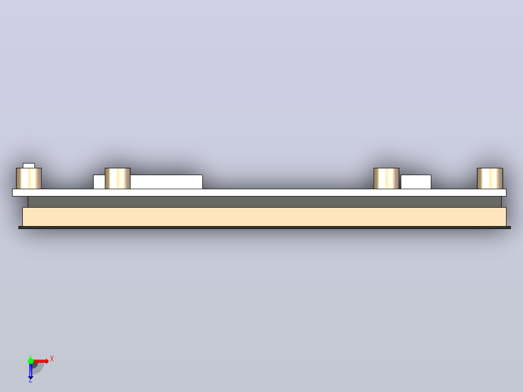 适用于Raspberry Pi的4.3英寸Waweshare电容式显示屏，DSI，800×480俯视图