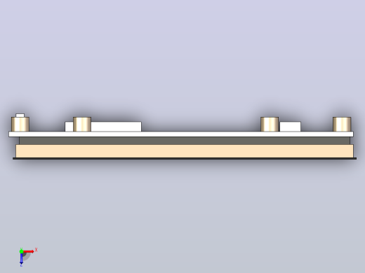 适用于Raspberry Pi的4.3英寸Waweshare电容式显示屏，DSI，800×480俯视缩略图