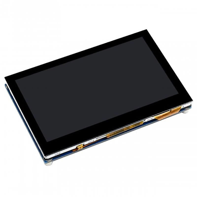 适用于Raspberry Pi的4.3英寸Waweshare电容式显示屏，DSI，800×480