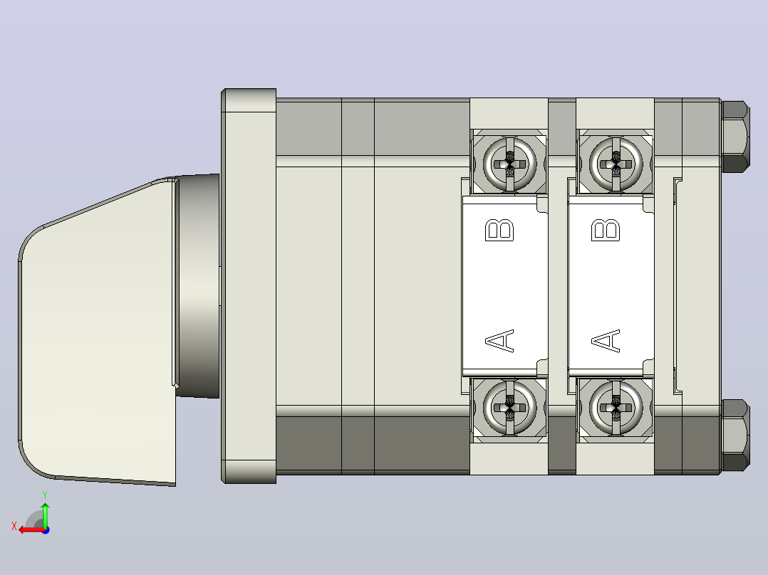 LW112-16-2万能转换开关三维模型202011后视图