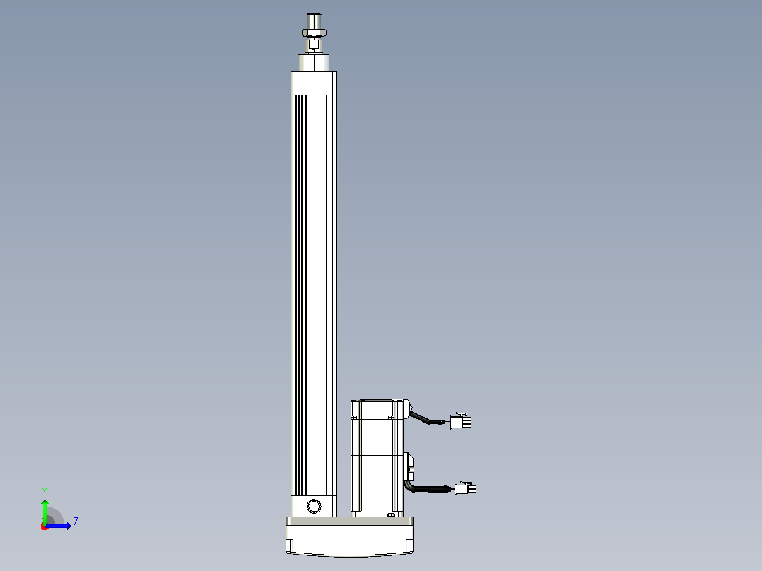 轻载电动缸TPA-ESR40-1210C-L350-MR-TC-W-P40-C3左视图
