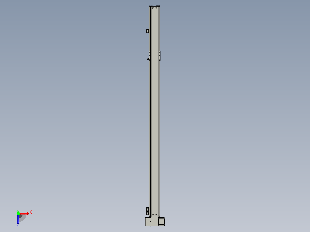 MT75BT半封闭皮带滑台[MT75BT.L80.1300.LD.P40.C3]俯视图