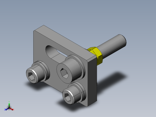 可进行X、Y方向微调的装置安装方法正等轴测缩略图