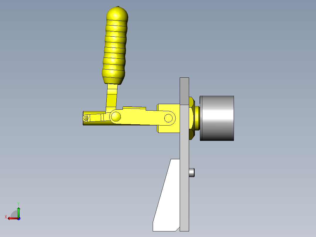 位置分度机构后视图