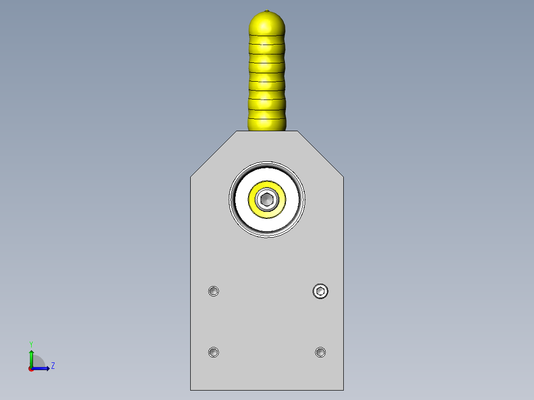 位置分度机构左视图