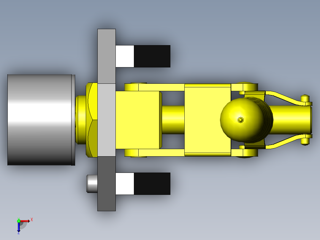 位置分度机构俯视图