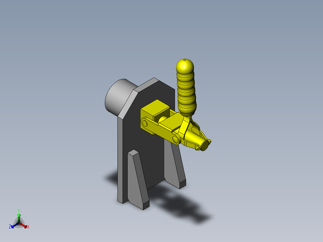 位置分度机构正等轴测图