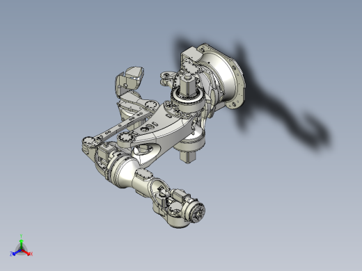 那智机器人nachi mc600 6axis industrial robot正等轴测缩略图