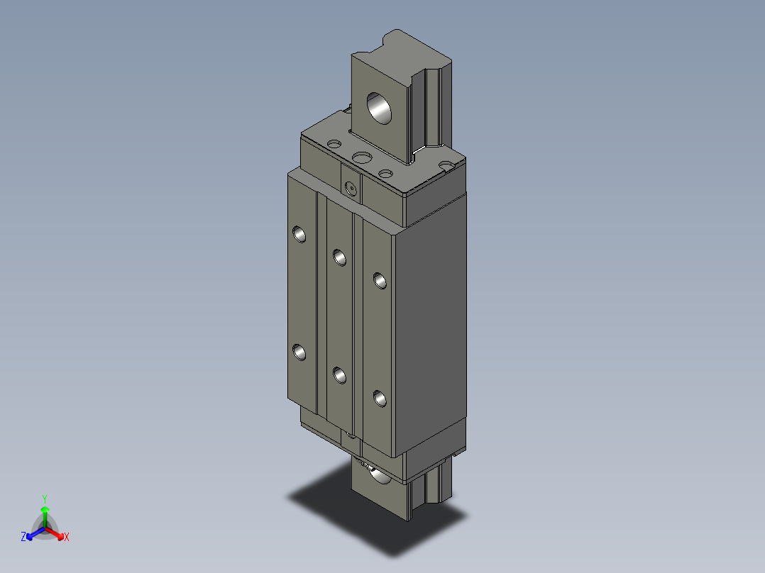 台湾腾展 全系列导轨3D库Linear Guideway主视图