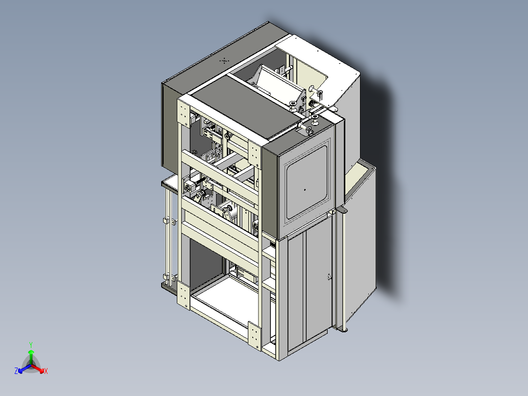产品包装机设计图纸3D模型