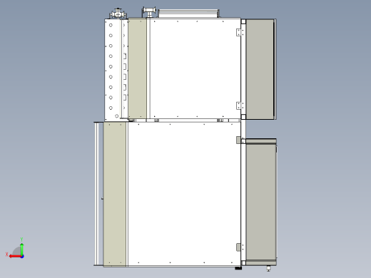 产品包装机设计图纸3D模型后视缩略图