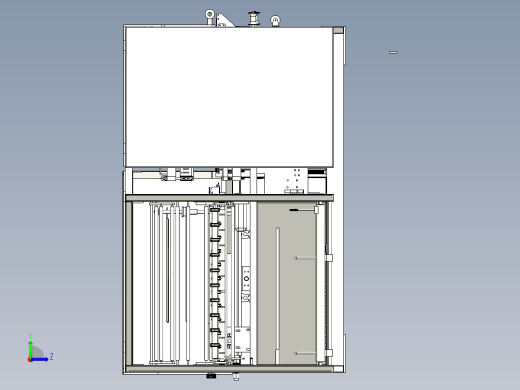 产品包装机设计图纸3D模型左视缩略图