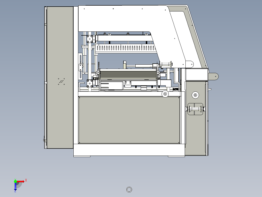 产品包装机设计图纸3D模型俯视图