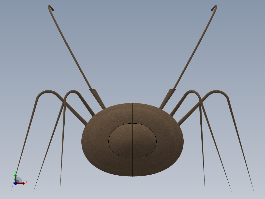 卡通蚂蚁3d模型前视图